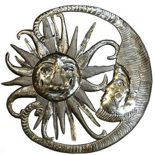 Night and Day 24-inch Metal Art - Croix des Bouquets (O)