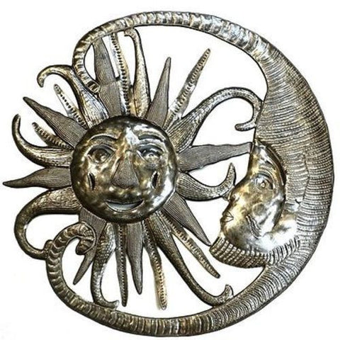 Night and Day 24-inch Metal Art - Croix des Bouquets (O)