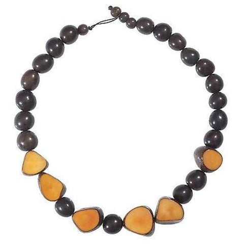 Gemma Tagua Necklace in Incan Sun - Faire Collection