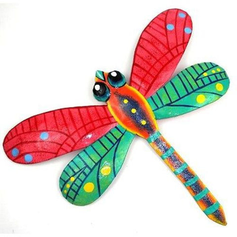 Pink Metal Dragonfly - 11 Inches - Haiti - Croix des Bouquets