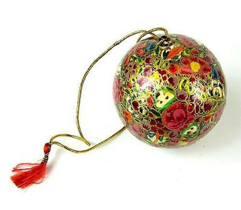 Papier Mache Ball Ornament - 2.5 inch lowers - CFM (H)