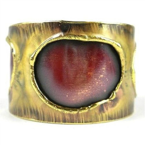 Alter Ego Copper and Brass Cuff - Brass Images (C)