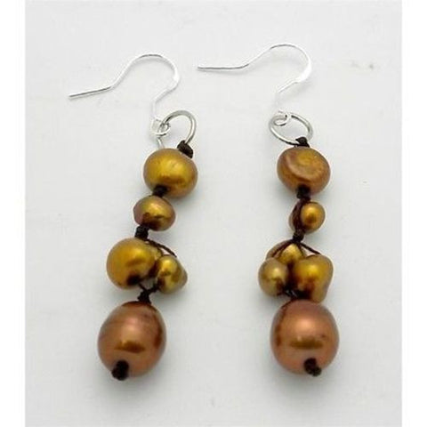 Handknotted Gold Freshwater Pearl Earrings - Starfish Project
