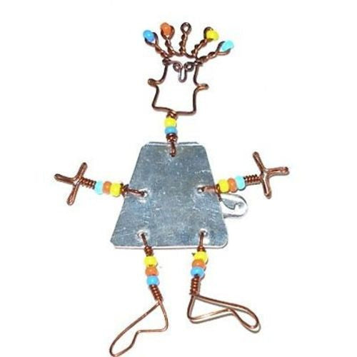 Dancing Girl Pin with Beads - Creative Alternatives