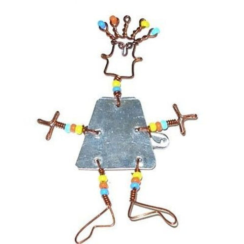 Dancing Girl Pin with Beads - Creative Alternatives