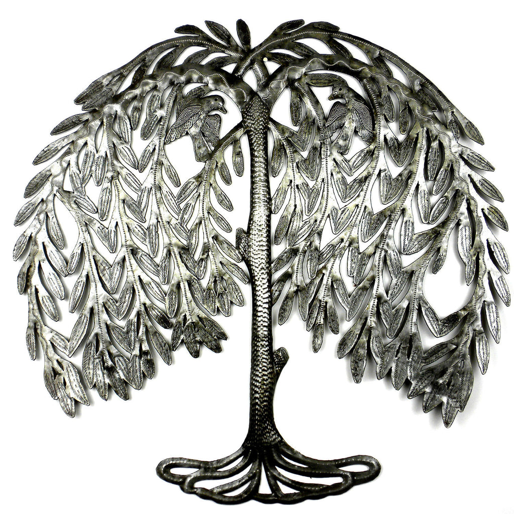 Weeping Willow Metal Art - Croix des Bouquets