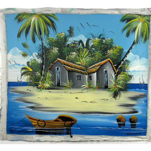 Haitian Acrylic Painting on Canvas - Haiti
