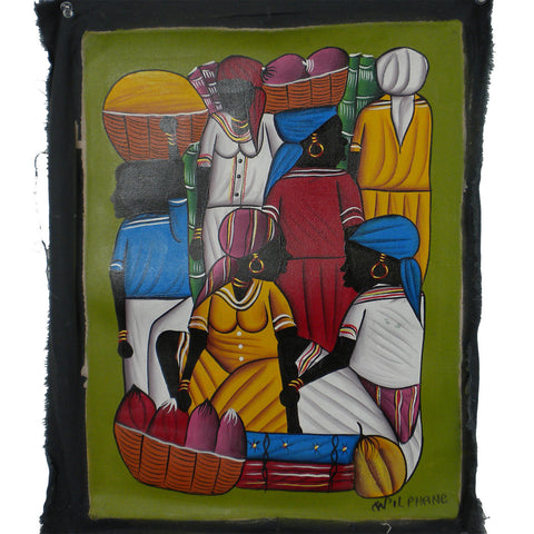 Haitian Acrylic Painting on Canvas - Haiti
