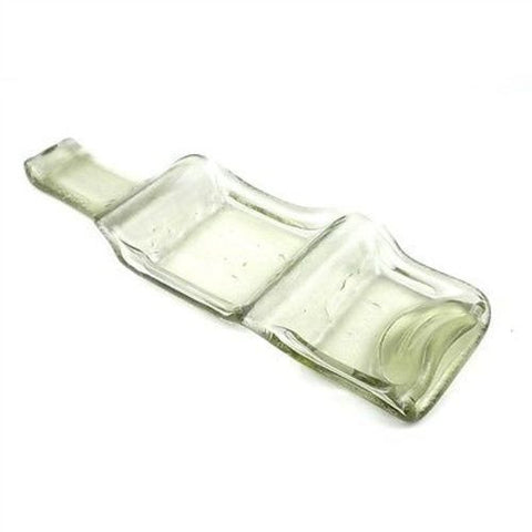 Recycled Clear Glass Bottle Dual Tray - Tili Glass (G)