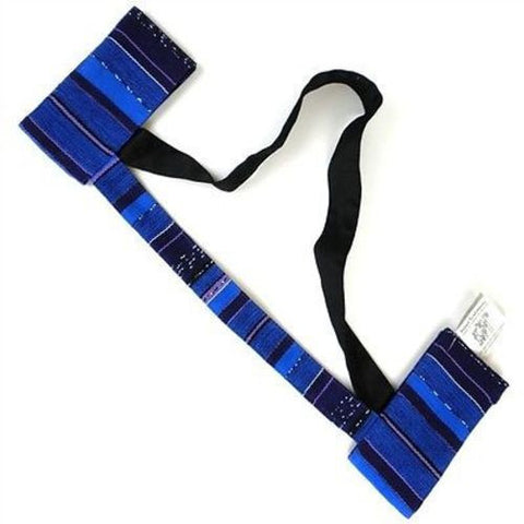 Hand Woven Sololá Yoga Mat Sling in Bright Purple - Maya Traditions (A)