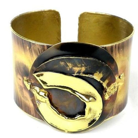 Twisted Ribbon of Brass Cuff - Brass Images (C)