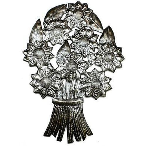 Bouquet of Flowers Metal Wall Art - Croix des Bouquets