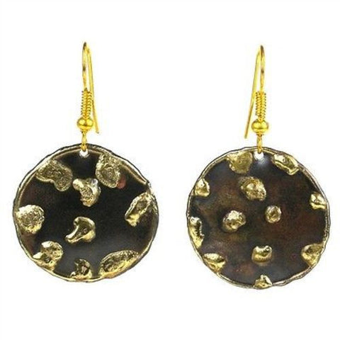Make Your Mark Earrings - Brass Images (E)