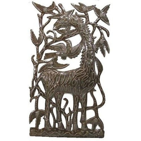 Oil Drum Art - Giraffe - Croix des Bouquets