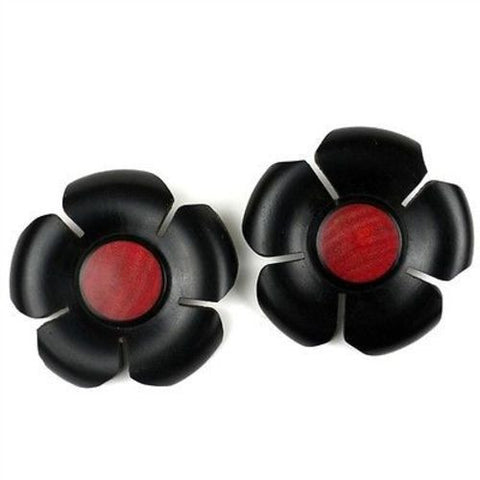 African Blackwood and Rosewood Flower Earrings - BaobArt